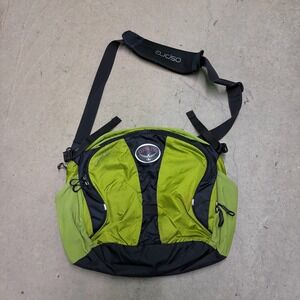 Osprey Ozone Courier Messenger Bag Unisex Green Black Nylon Crossbody Shoulder